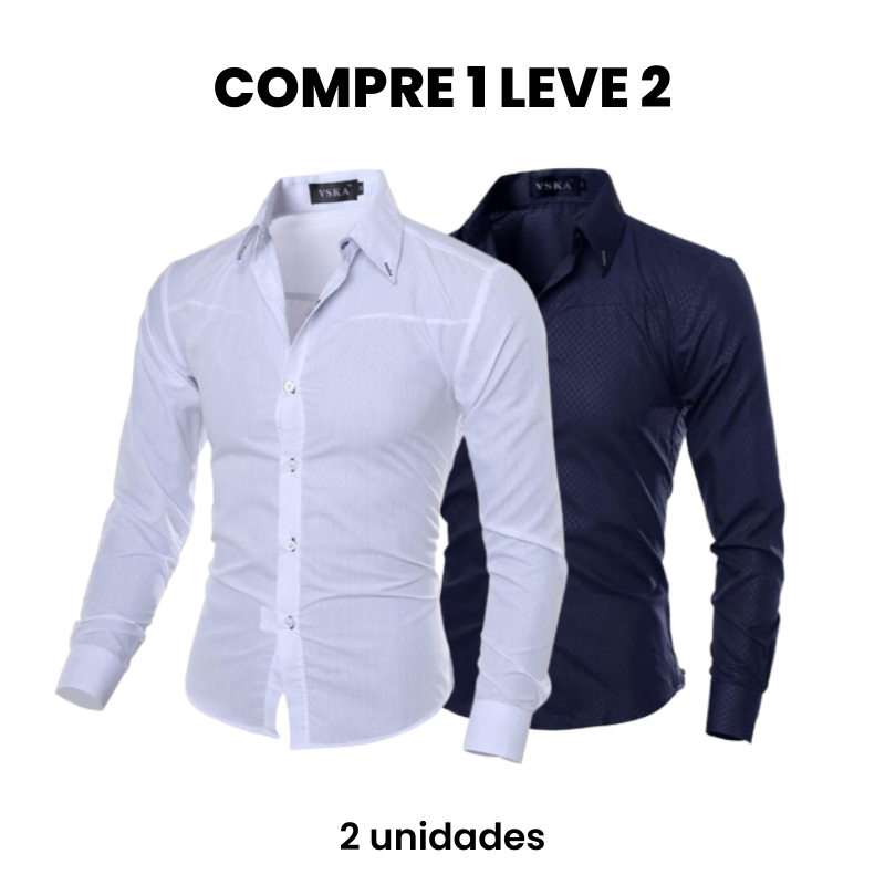 CAMISA SOCIAL MASCULINA MERLANI (COMPRE 1 LEVE 2)