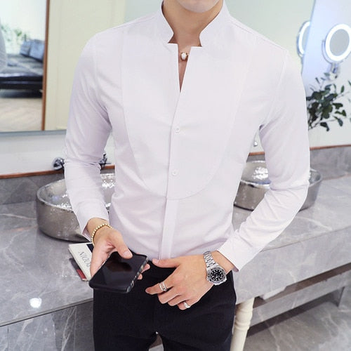 CAMISA SOCIAL MASCULINA COLLAR