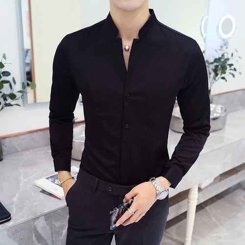 CAMISA SOCIAL MASCULINA COLLAR