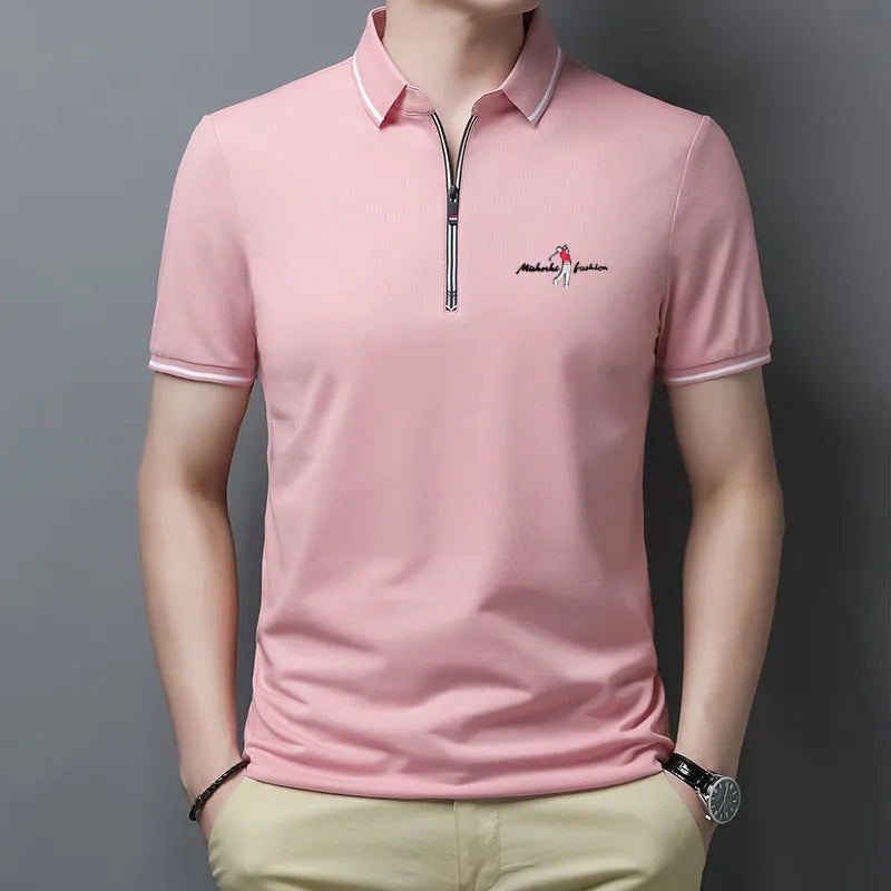 CAMISA MASCULINA POLO ZÍPER