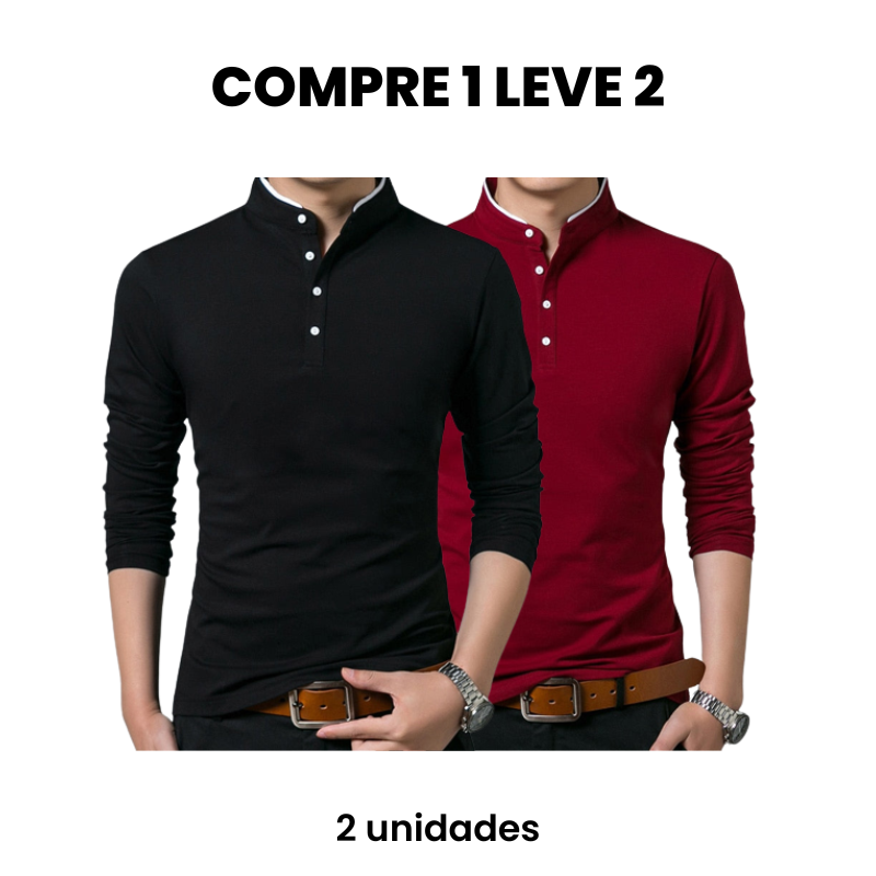 CAMISA MASCULINA MILENIUM (COMPRE 1 LEVE 2)