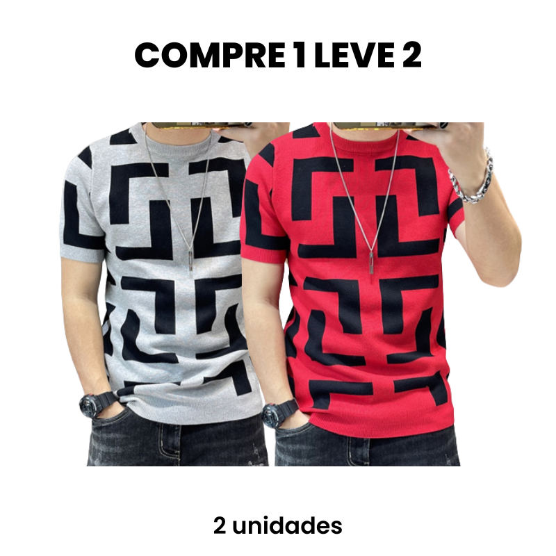 CAMISETA MASCULINA LIFESTYLE (COMPRE 1 LEVE 2)