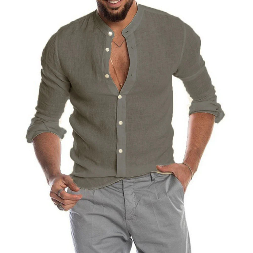 SANDESKI™ | Camisa de Lino