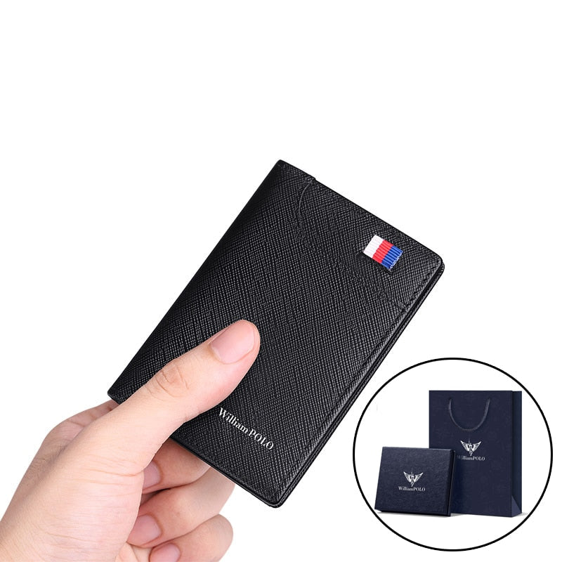CARTEIRA DE COURO SLIM WILLIAN POLO