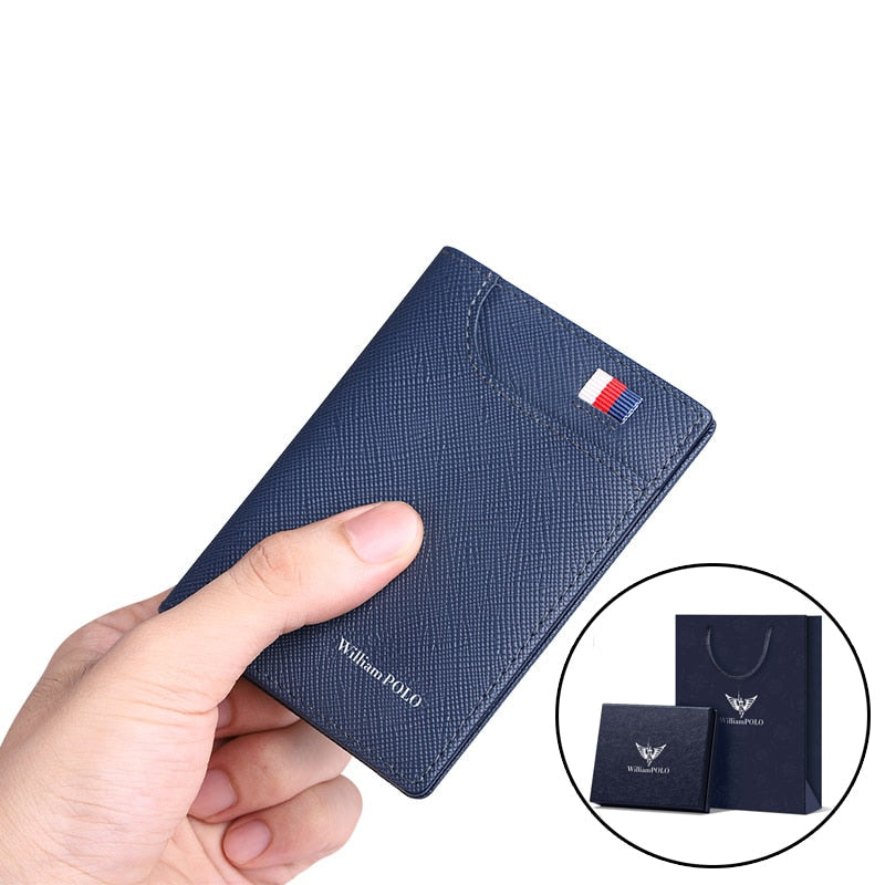 CARTEIRA DE COURO SLIM WILLIAN POLO