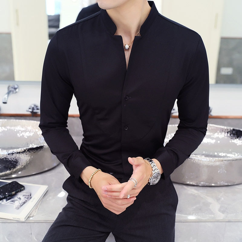 CAMISA SOCIAL MASCULINA COLLAR