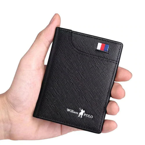 CARTEIRA DE COURO SLIM WILLIAN POLO